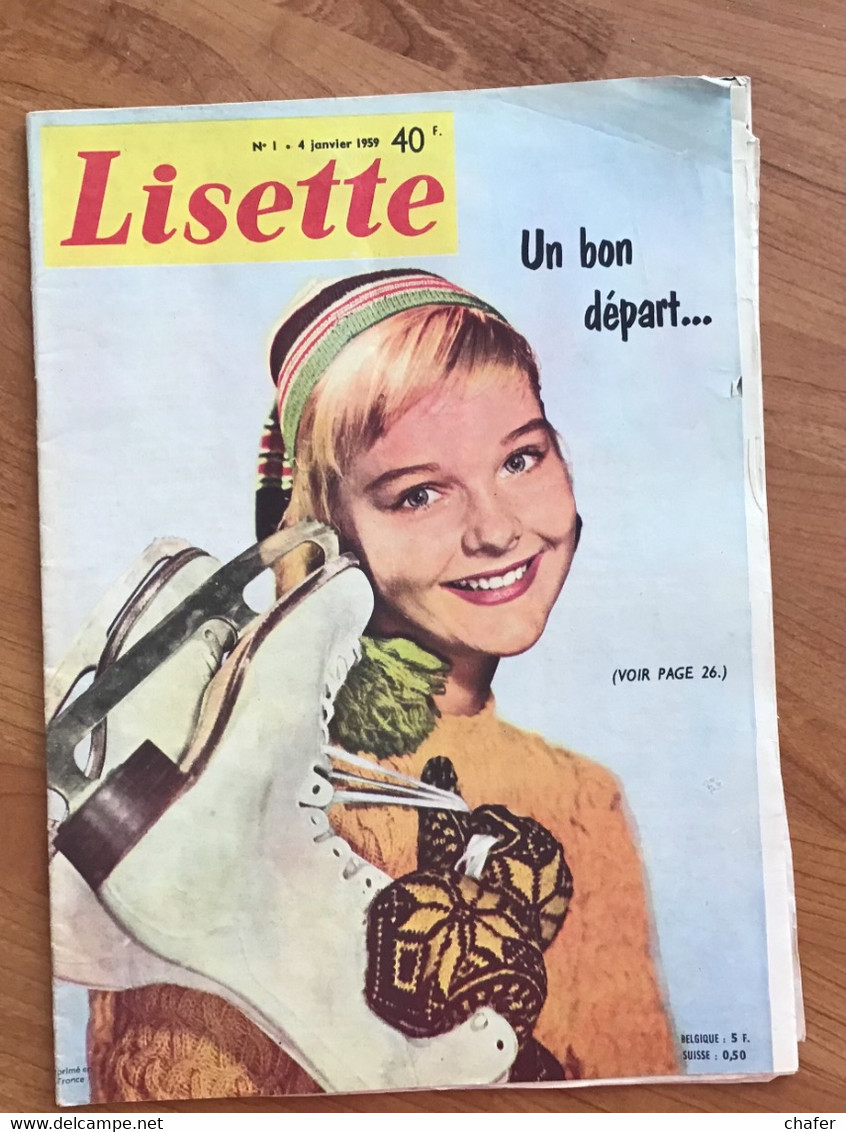 Lisette - N° 1 - 04 Janvier 1959 - Un Bon Départ - Lisette