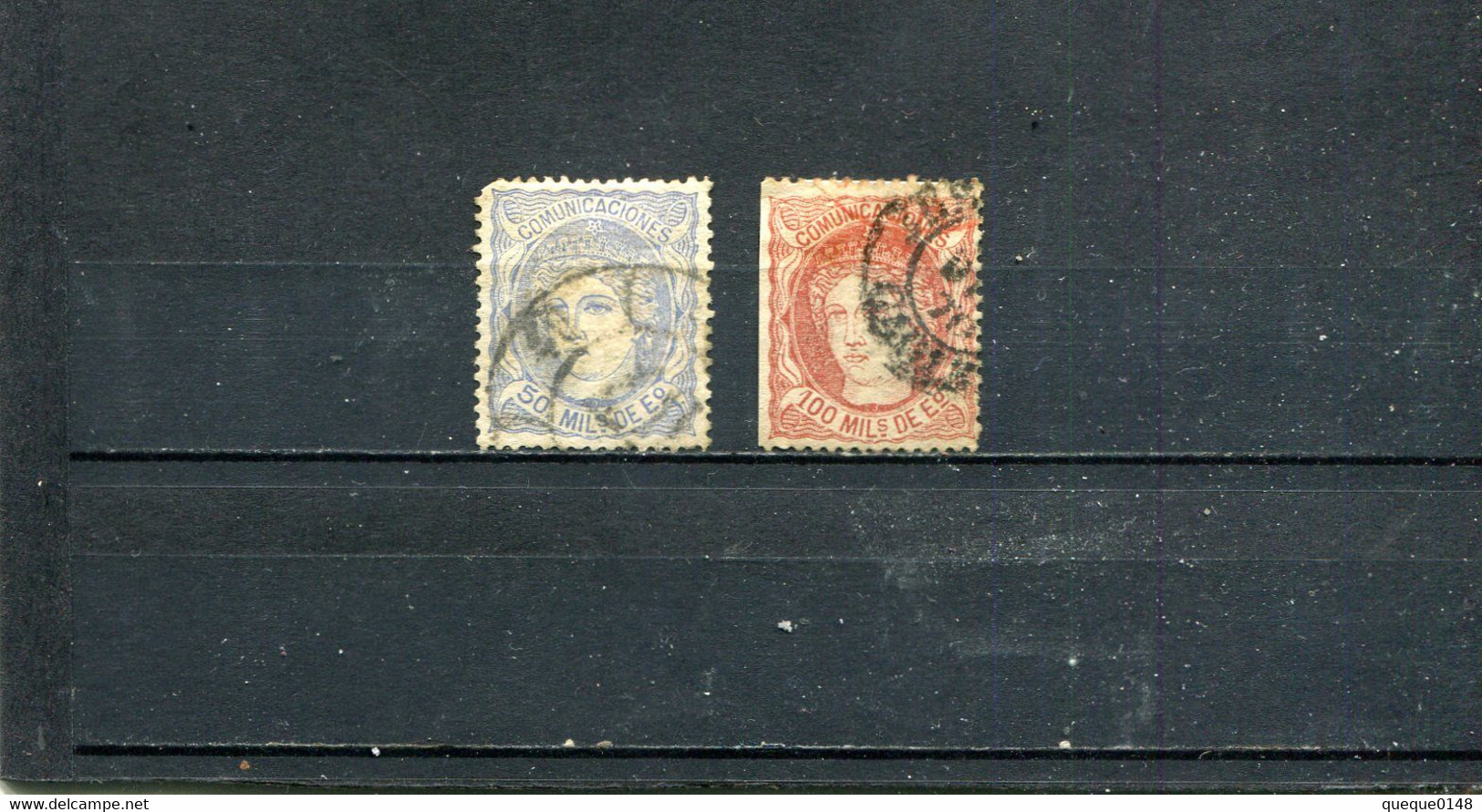 Espagne 1870 Yt 107-108 - Used Stamps