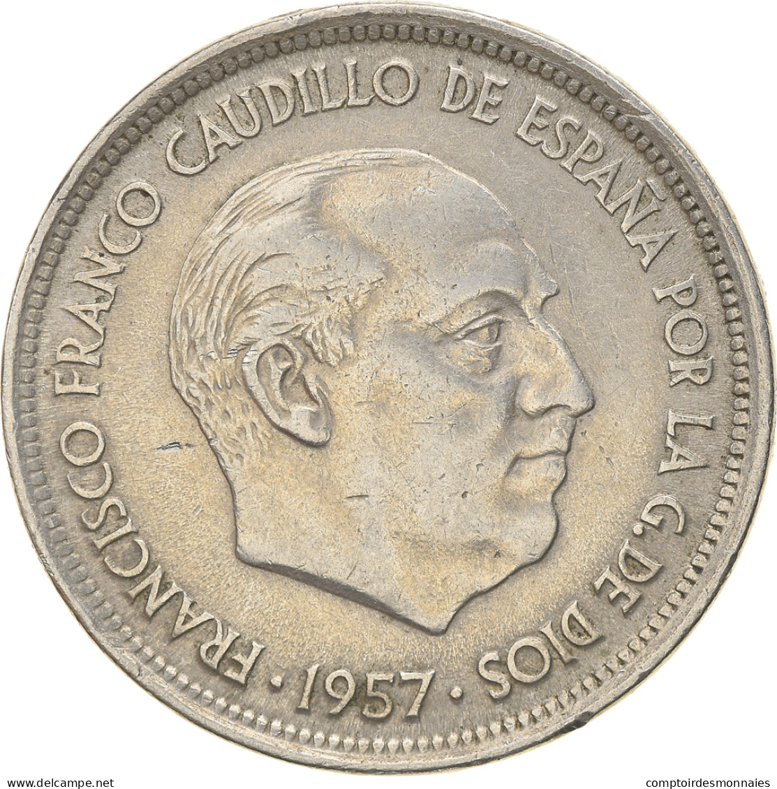 Monnaie, Espagne, Caudillo And Regent, 50 Pesetas, 1958, TTB, Copper-nickel - 50 Pesetas