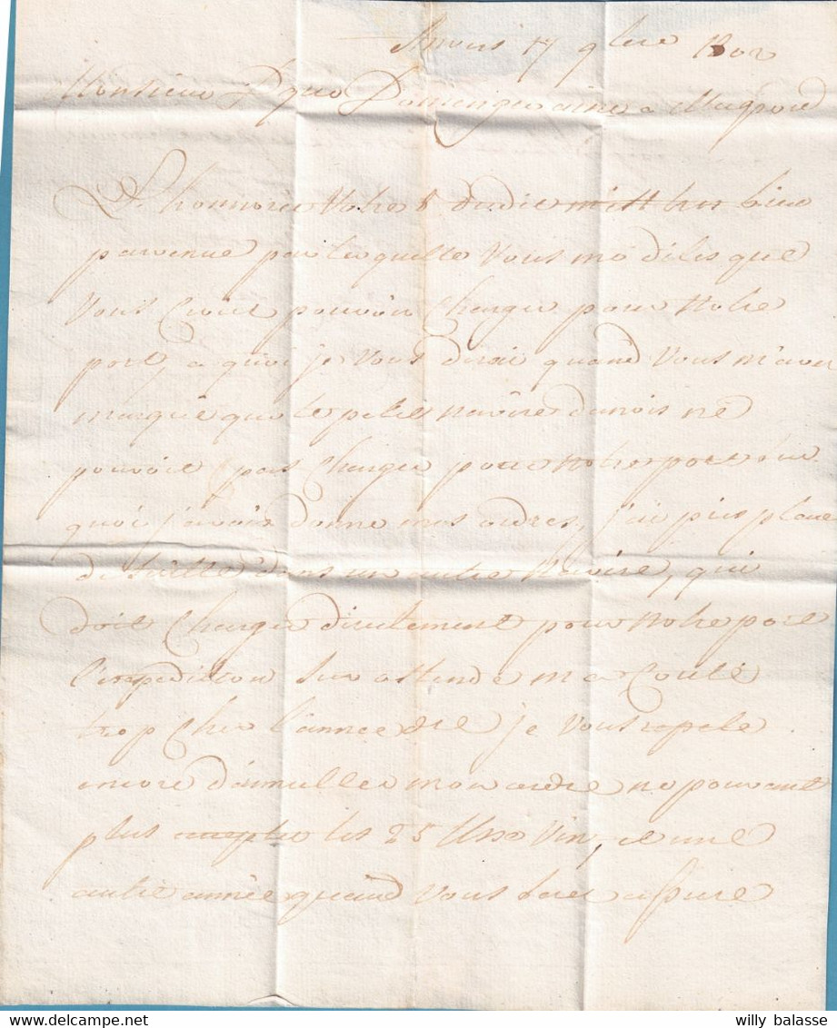 L 1802 Marque 93/ANVERS En Rge + "10" Pour Beaune - 1794-1814 (French Period)