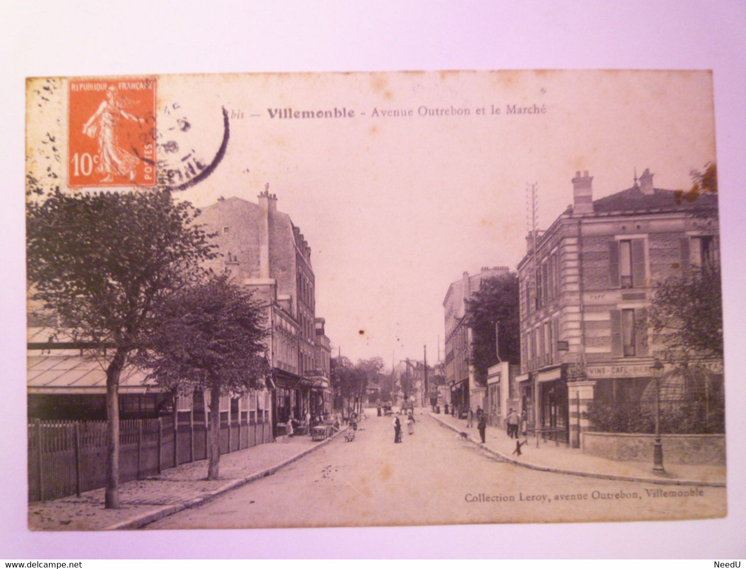 GP 2021 - 162  VILLEMONBLE  (93)  :  Avenue Outrebon Et Le Marché  1909    XXX - Villemomble