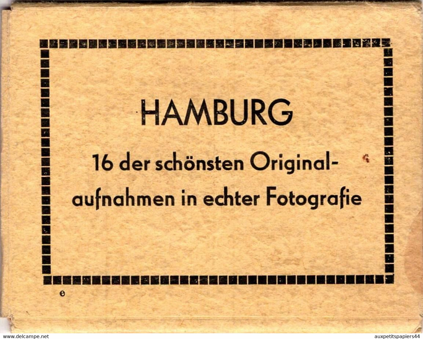 Pochette De 16  Photos Originales Hamburg Sous Le III Reich - Hamburg 16 Der Schönsten Original-aufnahmen In Echter Foto - Albums & Collections