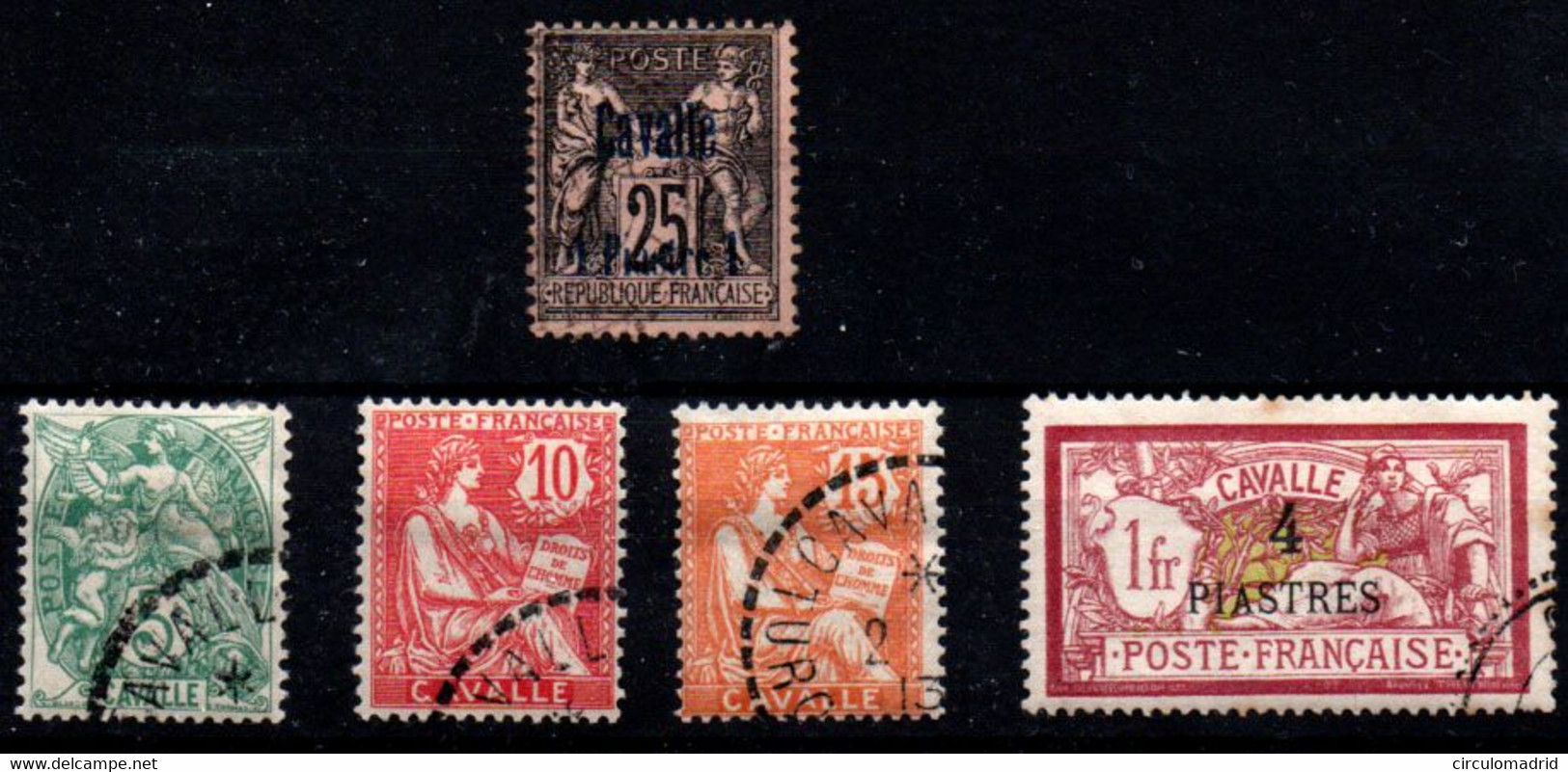 Cavalle Nº 6, 10/12, 15.  Año: 1893/1911 - Used Stamps