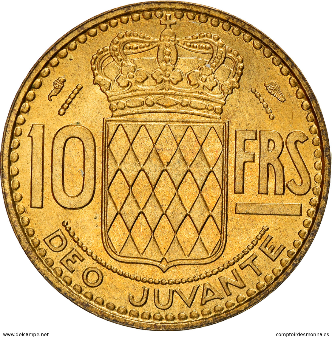 Monnaie, Monaco, Rainier III, 10 Francs, 1951, TTB+, Aluminum-Bronze, Gadoury:MC - 1949-1956 Franchi Antichi