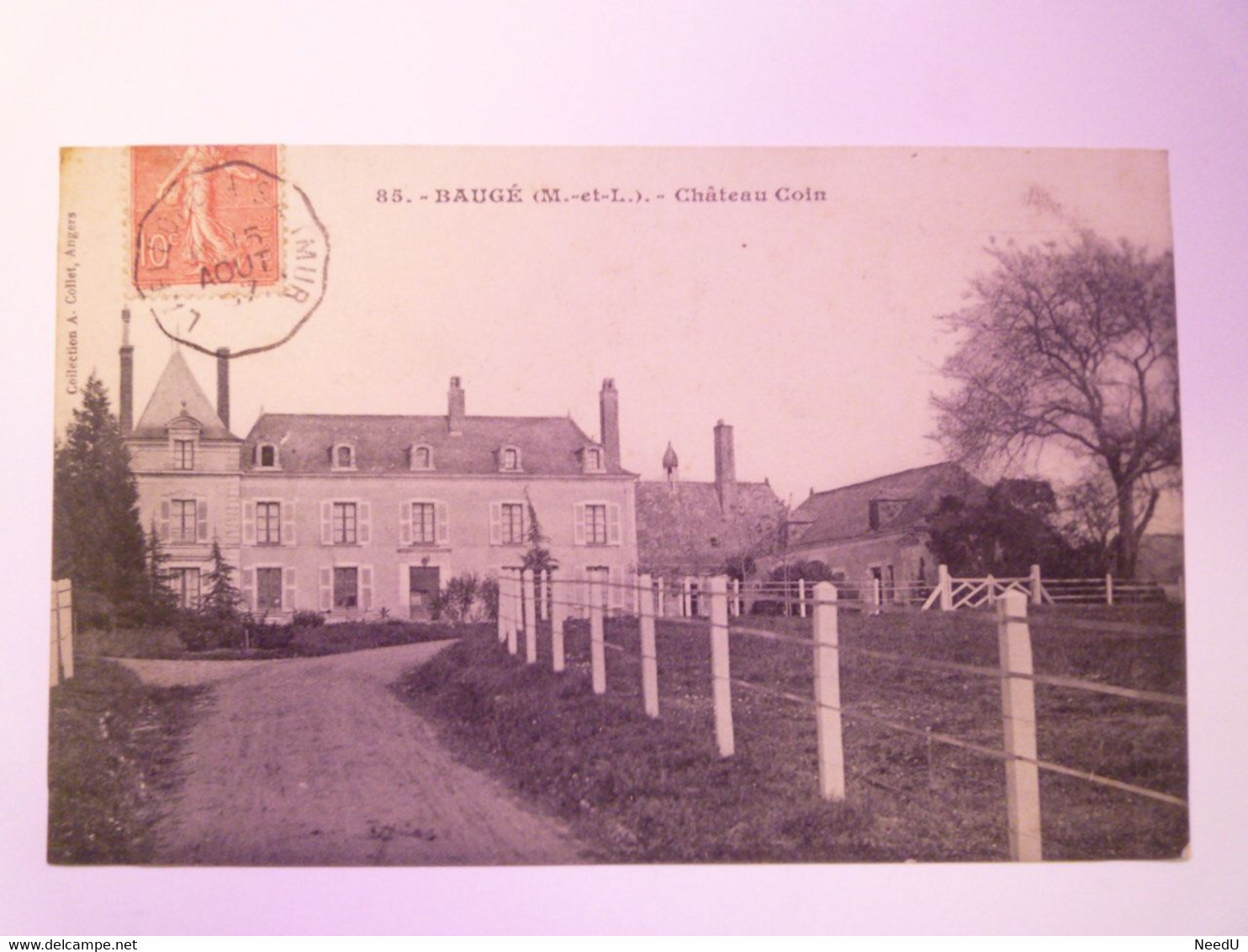 GP 2021 - 193  BAUGE  (Maine-et-Loire)  :  CHÂTEAU COIN  1907    XXX - Autres & Non Classés