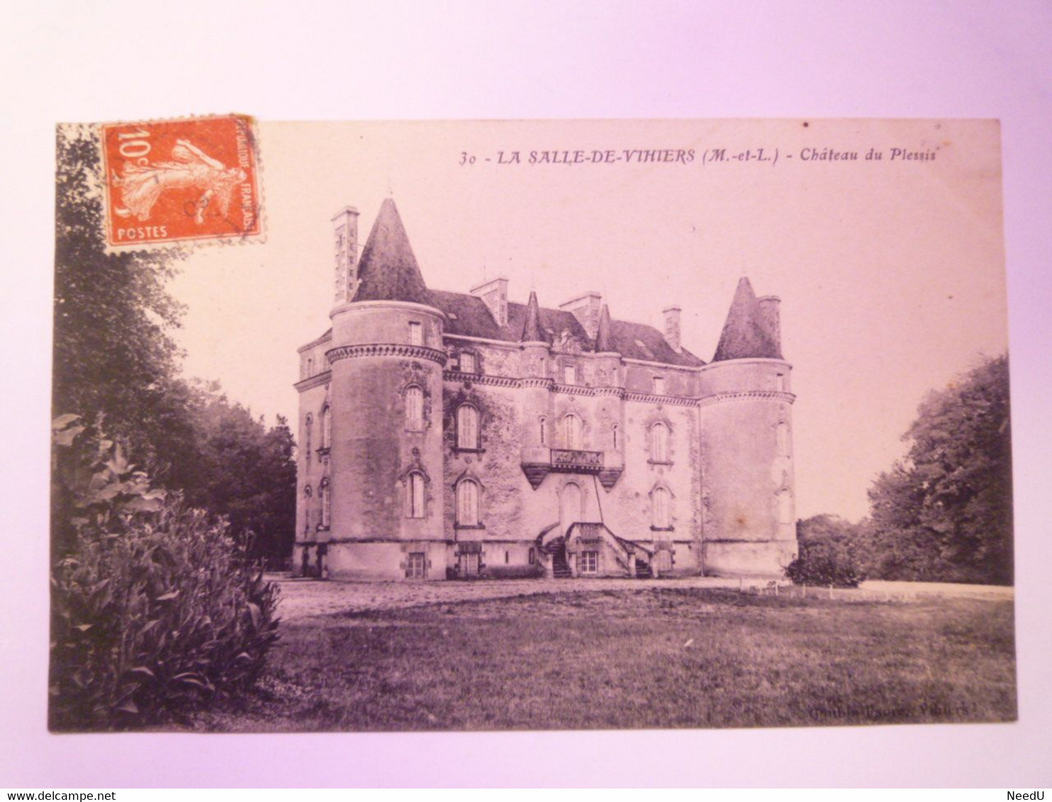 GP 2021 - 194  LA SALLE-DE-VIHIERS  (Maine-et-Loire)  :  CHÂTEAU Du PLESSIS  1909    XXX - Other & Unclassified