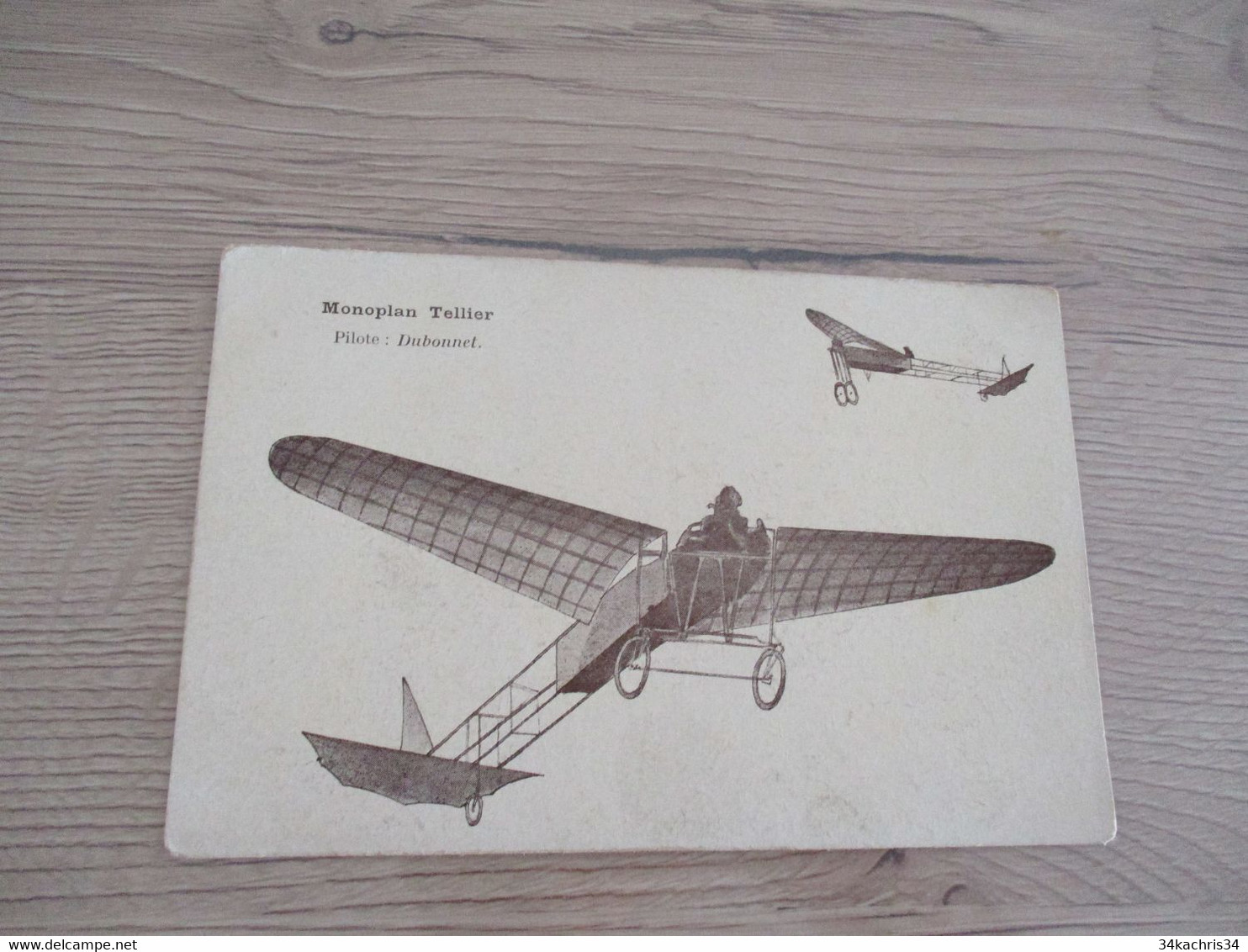 CPA Aviation Monoplan Tellier Pilote Dubonnet - ....-1914: Precursori