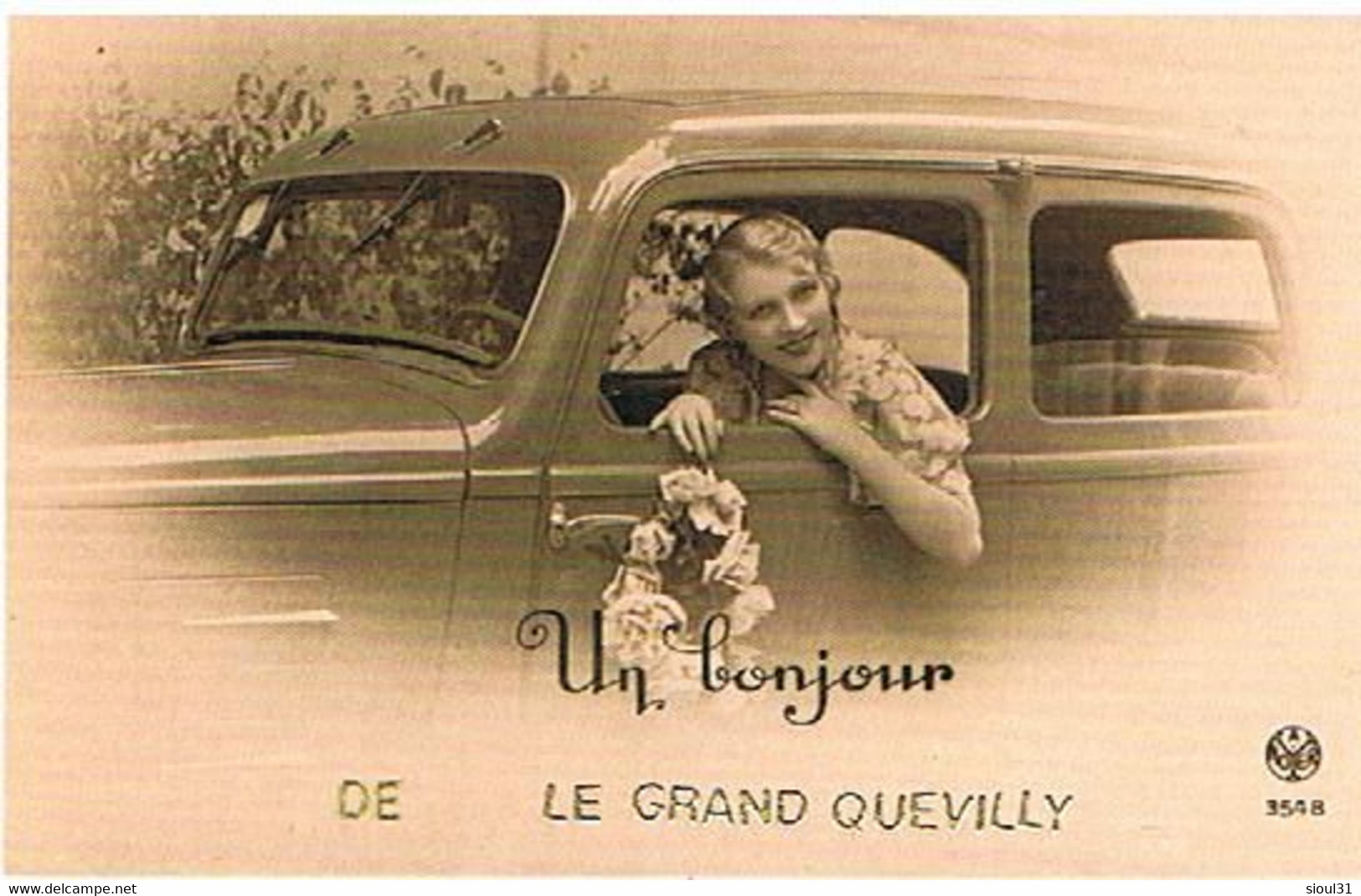 76 UN BONJOUR  DE LE  GRAND  QUEVILLY   CPM  TBE   75 - Le Grand-Quevilly