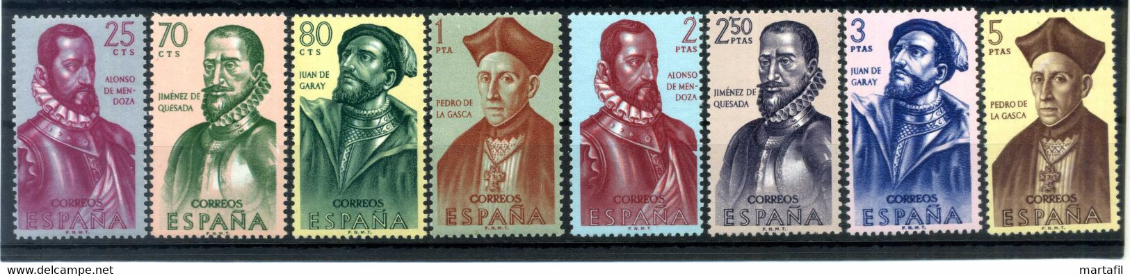 1962 SPAGNA SET MNH ** - Unused Stamps