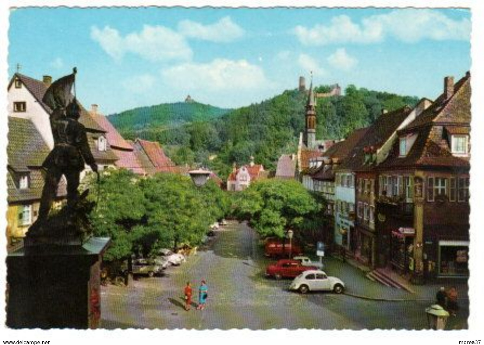 WEINHEIM  Marktplaz Mit Wachenburg Und Ruine Windeck - Weinheim