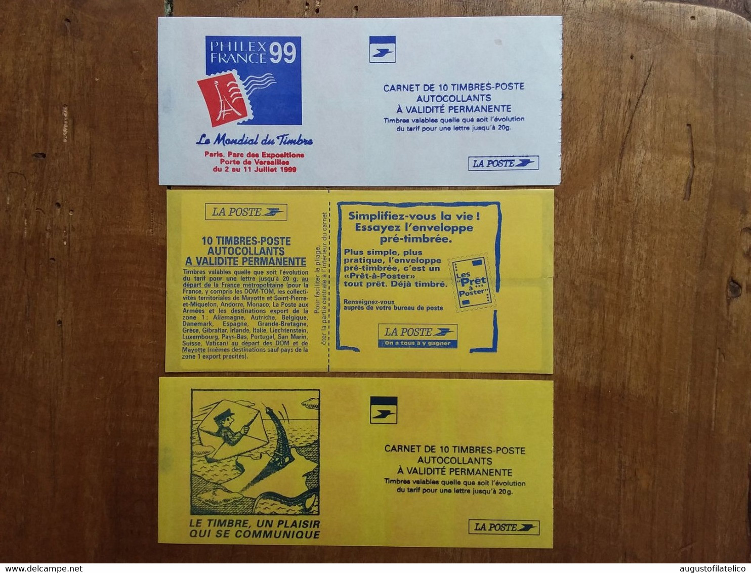 FRANCIA - 3 Carnets Autoadesivi Nuovi (sottofacciale) + Spese Postali - Altri & Non Classificati