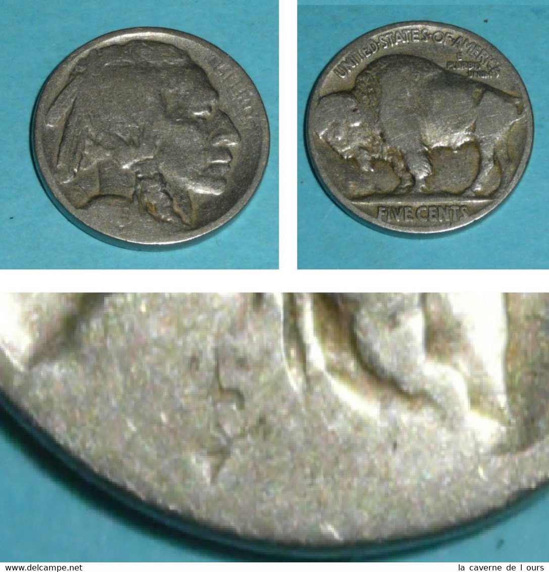 Pièce De Monnaie 5 Five Cents USA United States Of America Etats Unis, Buffalo Indien 1925, E Pluribus Unum - 1913-1938: Buffalo
