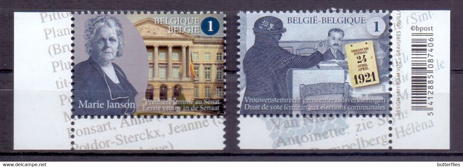 Belgie - 2021 - ** Vrouwen Zetten Zich Op De Politieke Kaart ** - Unused Stamps