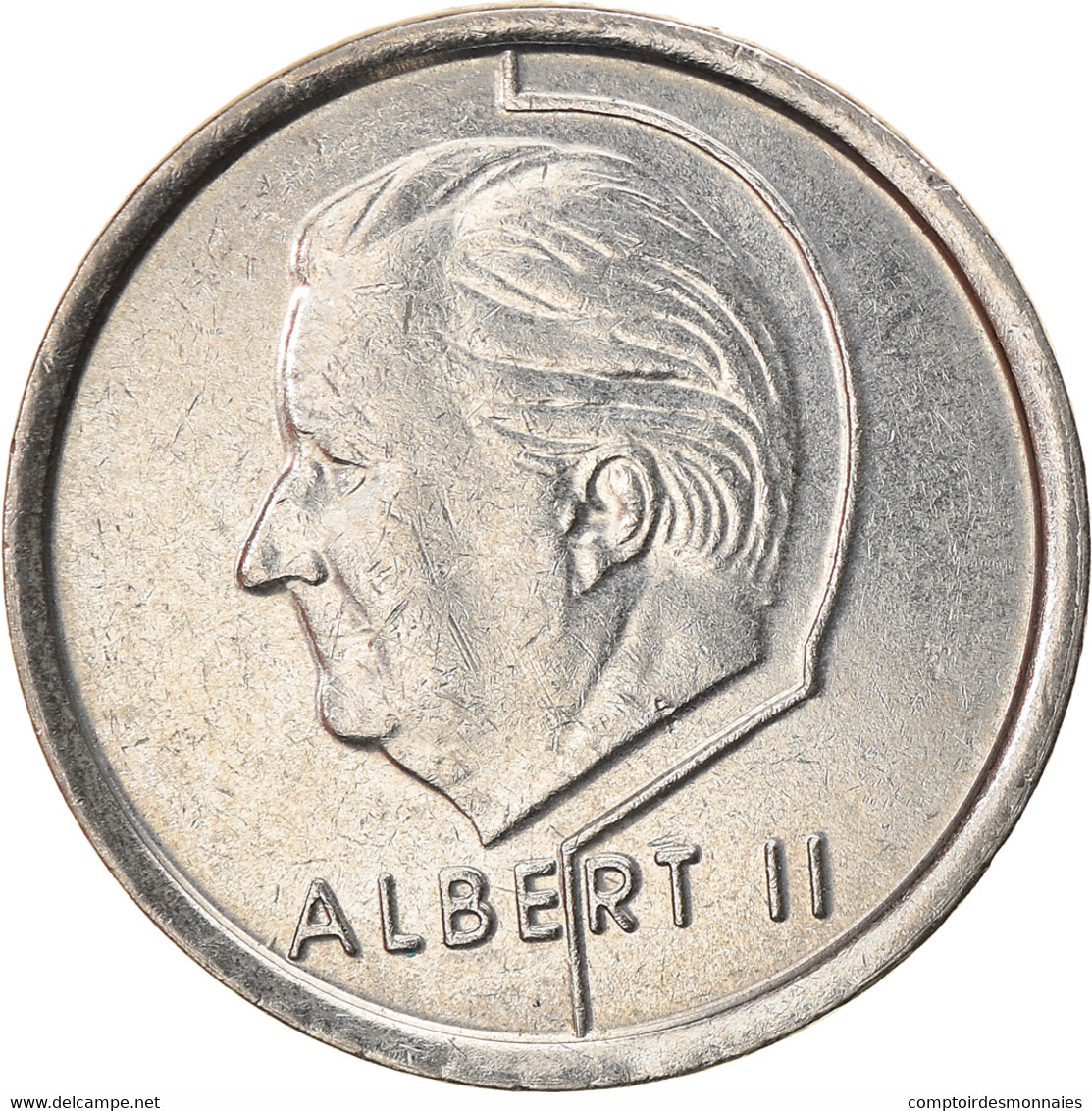 Monnaie, Belgique, Albert II, Franc, 1997, TTB+, Nickel Plated Iron, KM:188 - 1 Franc