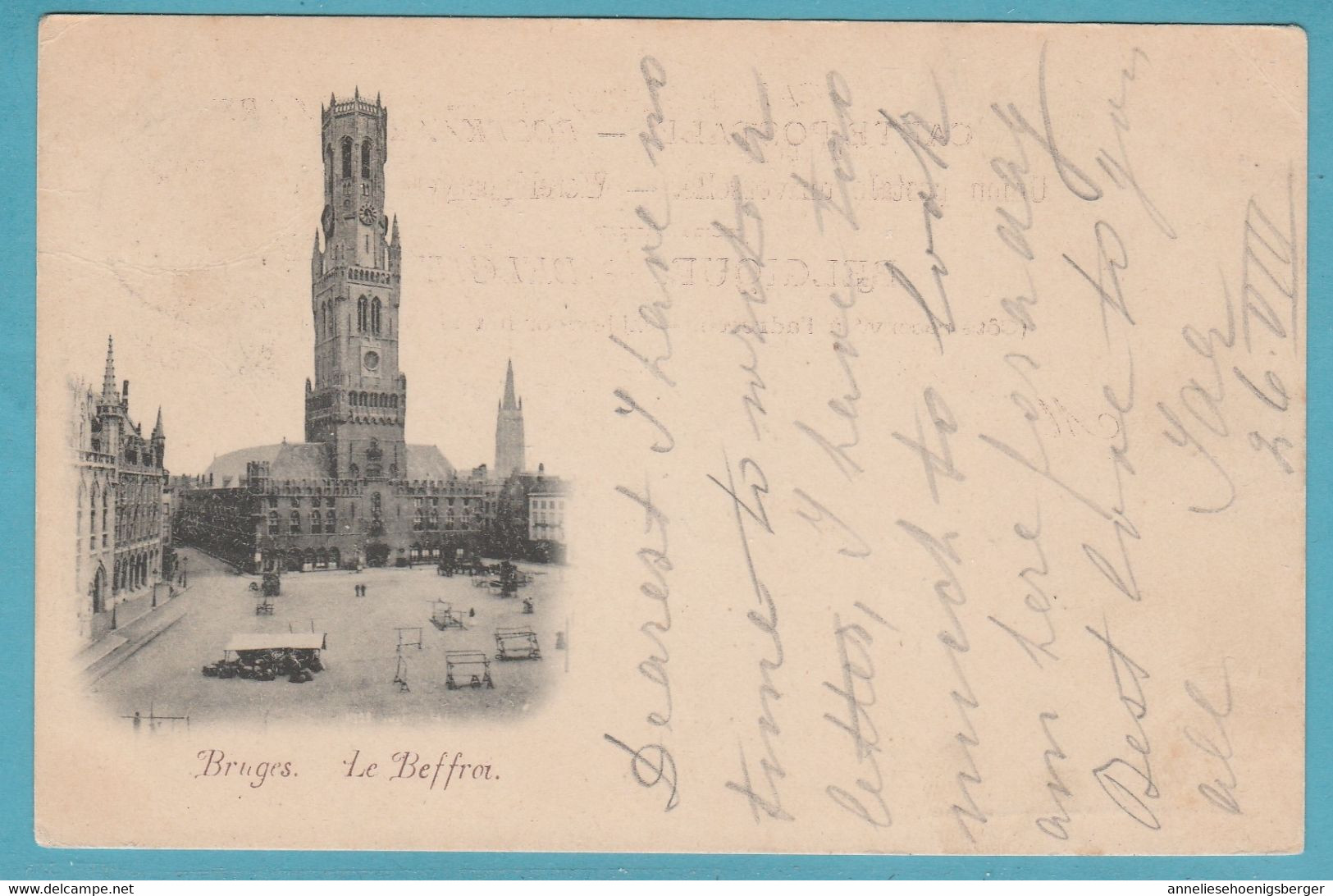 Bruges. Le Beffrot.1898 - Brugge