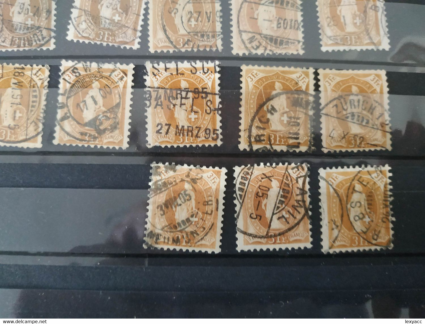 Giant Collection On Standing Helvetia - Used Stamps