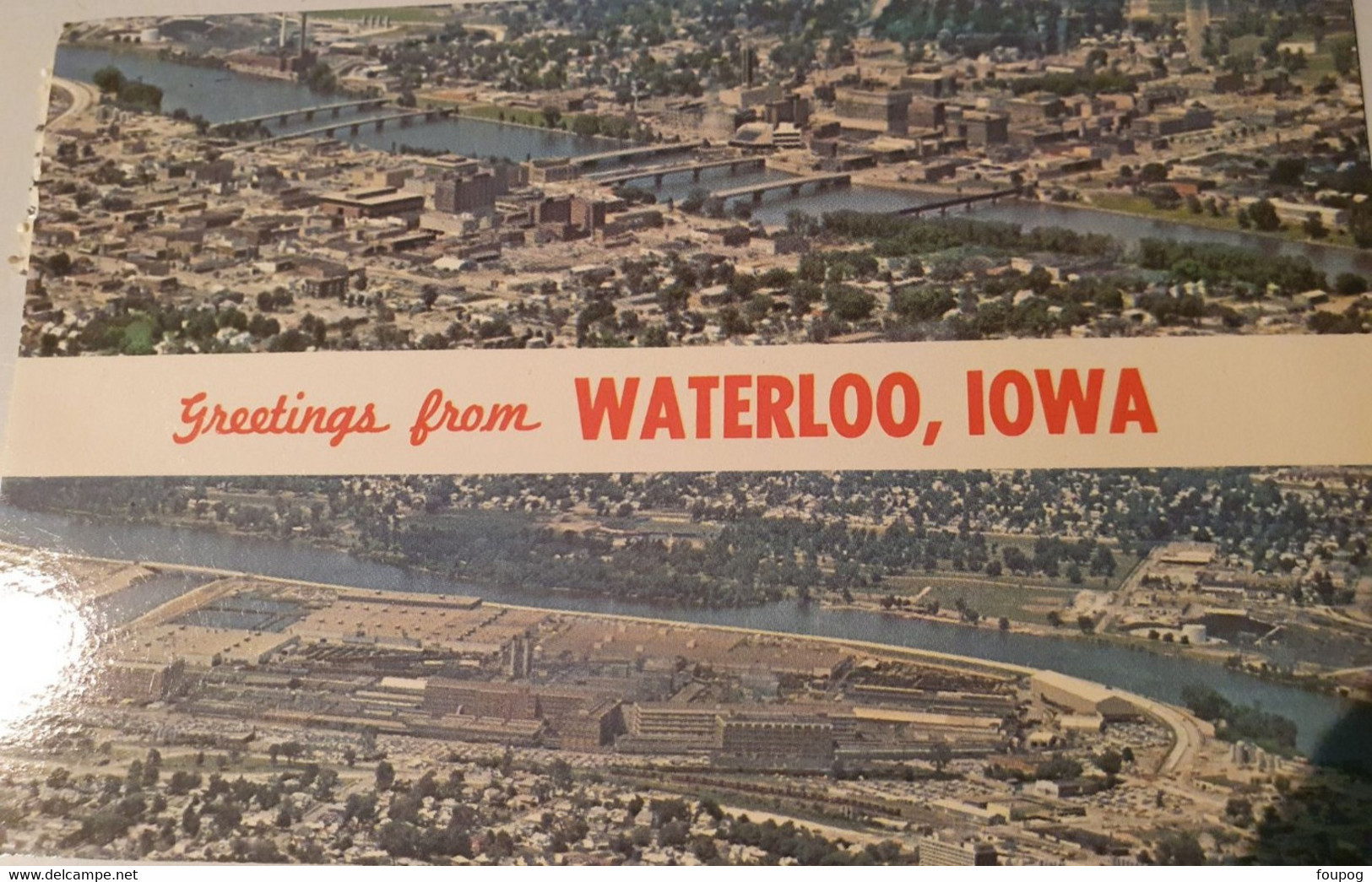 WATERLOO IOWA  CEDAR RIVER JOHN DEERE COMPANY ETATS UNIS 1979 - Waterloo