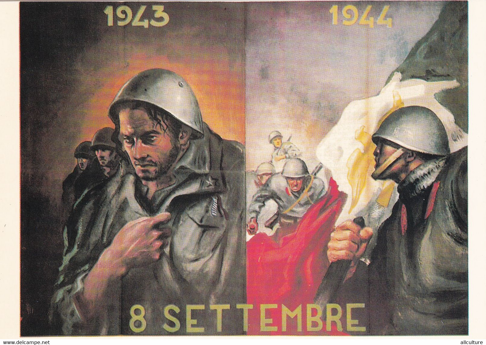 A8984- 8 SEPTEMBER 1943-1944, FASCISM ITALIAN PROPAGANDA, ITALY POSTCARD - Weltkrieg 1939-45