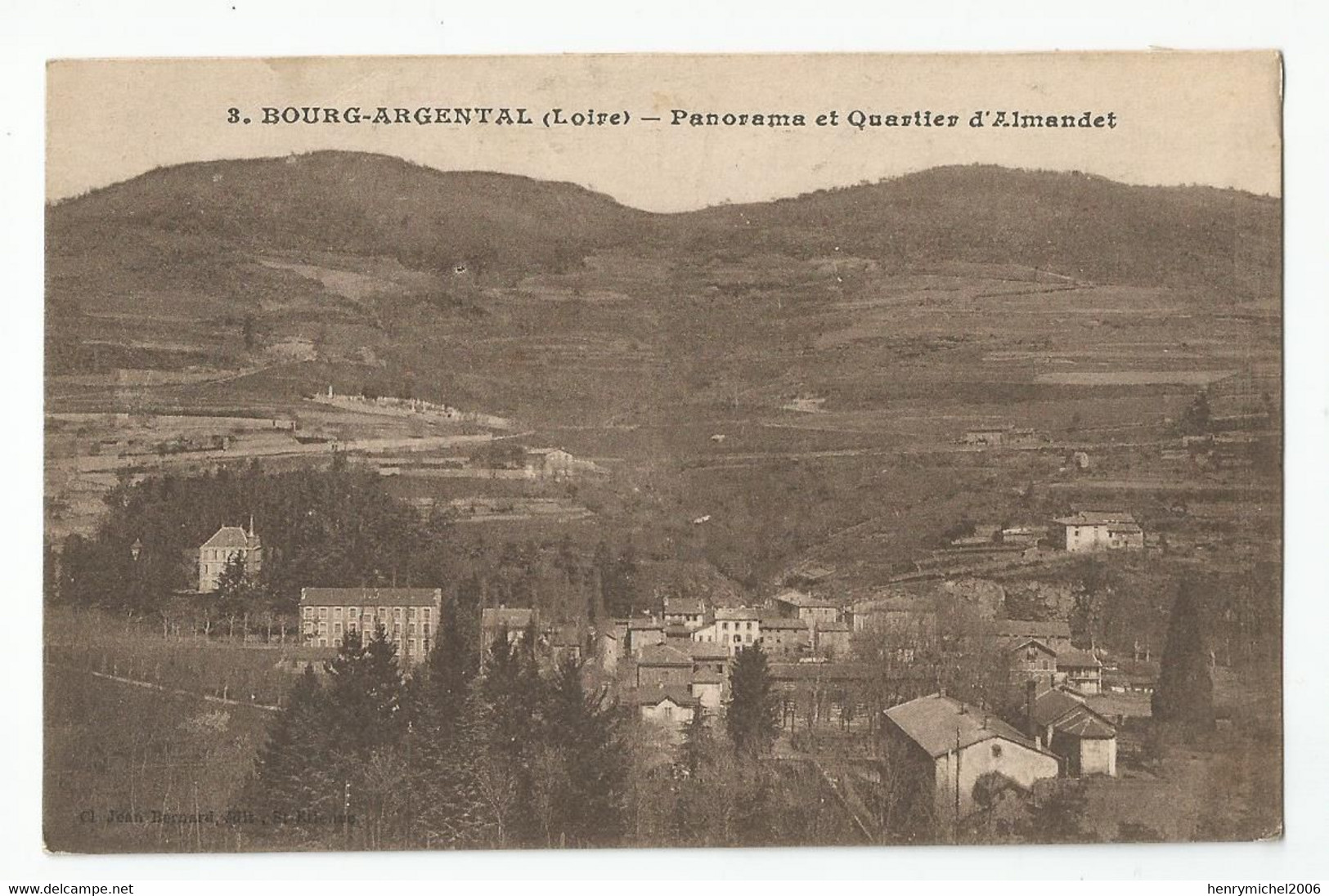 42 Loire Bourg Argental Panorama Quartier D'almandet - Bourg Argental