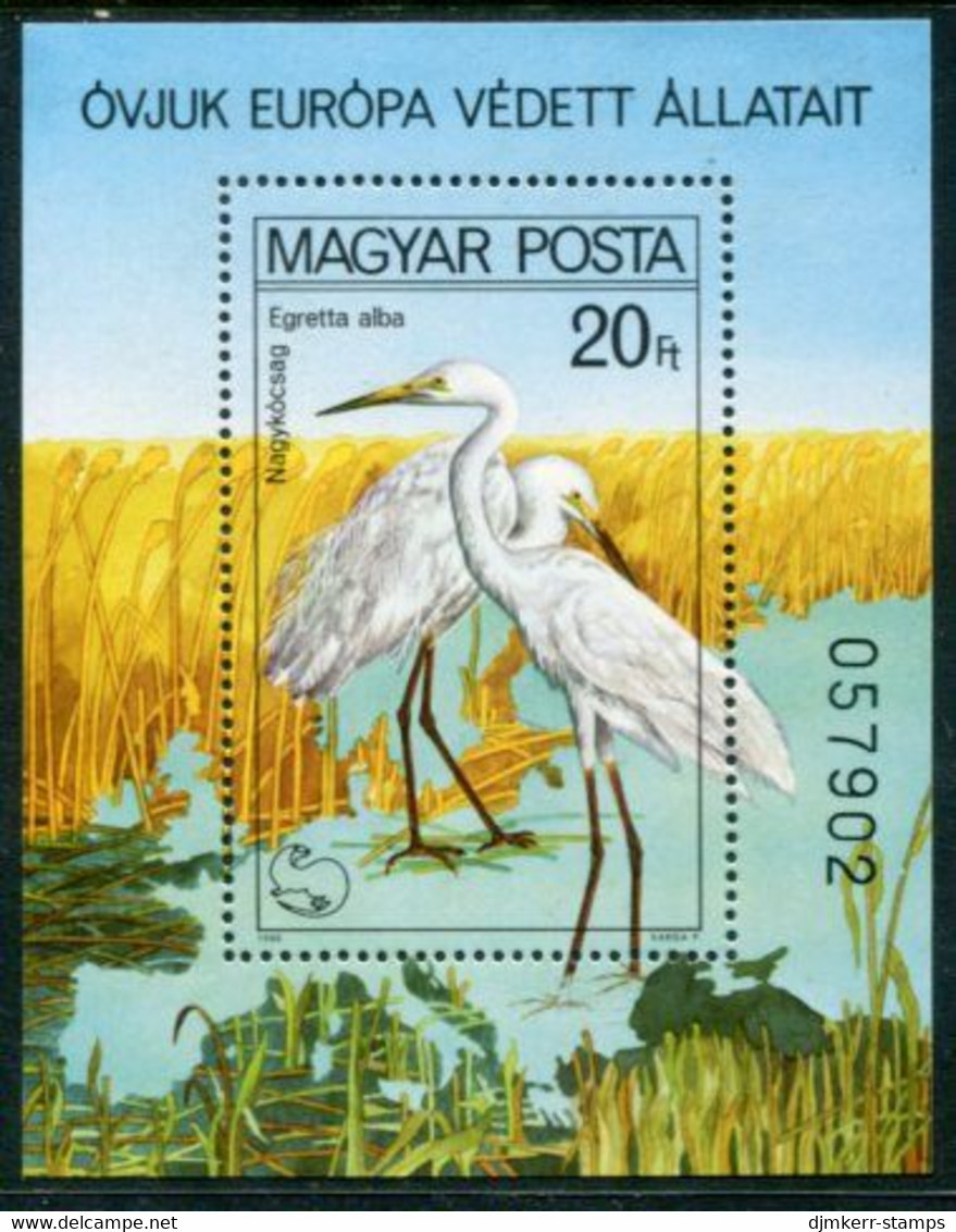 HUNGARY 1980 Nature Protection: Waterfowl Block MNH / **.  Michel Block 146 - Ungebraucht