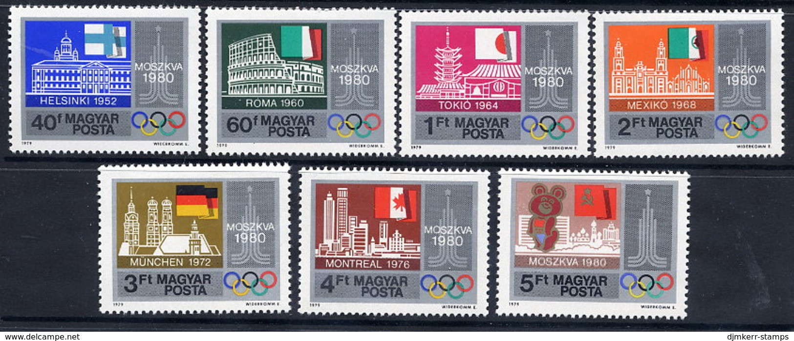 HUNGARY 1979 Pre-Olympic Spartakiad MNH /**.  Michel 3355-61 - Nuevos