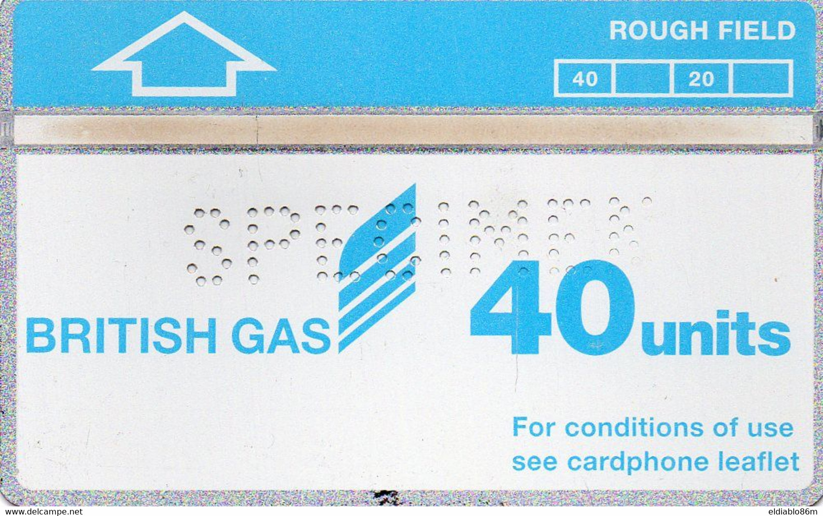 UNITED KINGDOM - L&G - BRITISH GAS - SPECIMEN PERFORED - TEST TRIAL? - 407A - [ 2] Erdölplattformen