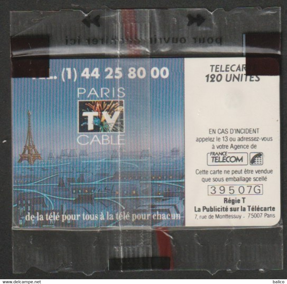 Réseau Câblé De Paris - 120 Unités GEM - Neuve Sous Blister - Réf, F110 - Côte 38 € / Argus 1999 - 1990