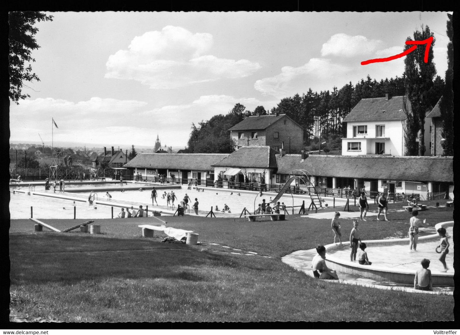 BRD AK Schwimmbad Freibad In St. Wendel Im Saarland - Kreis Sankt Wendel