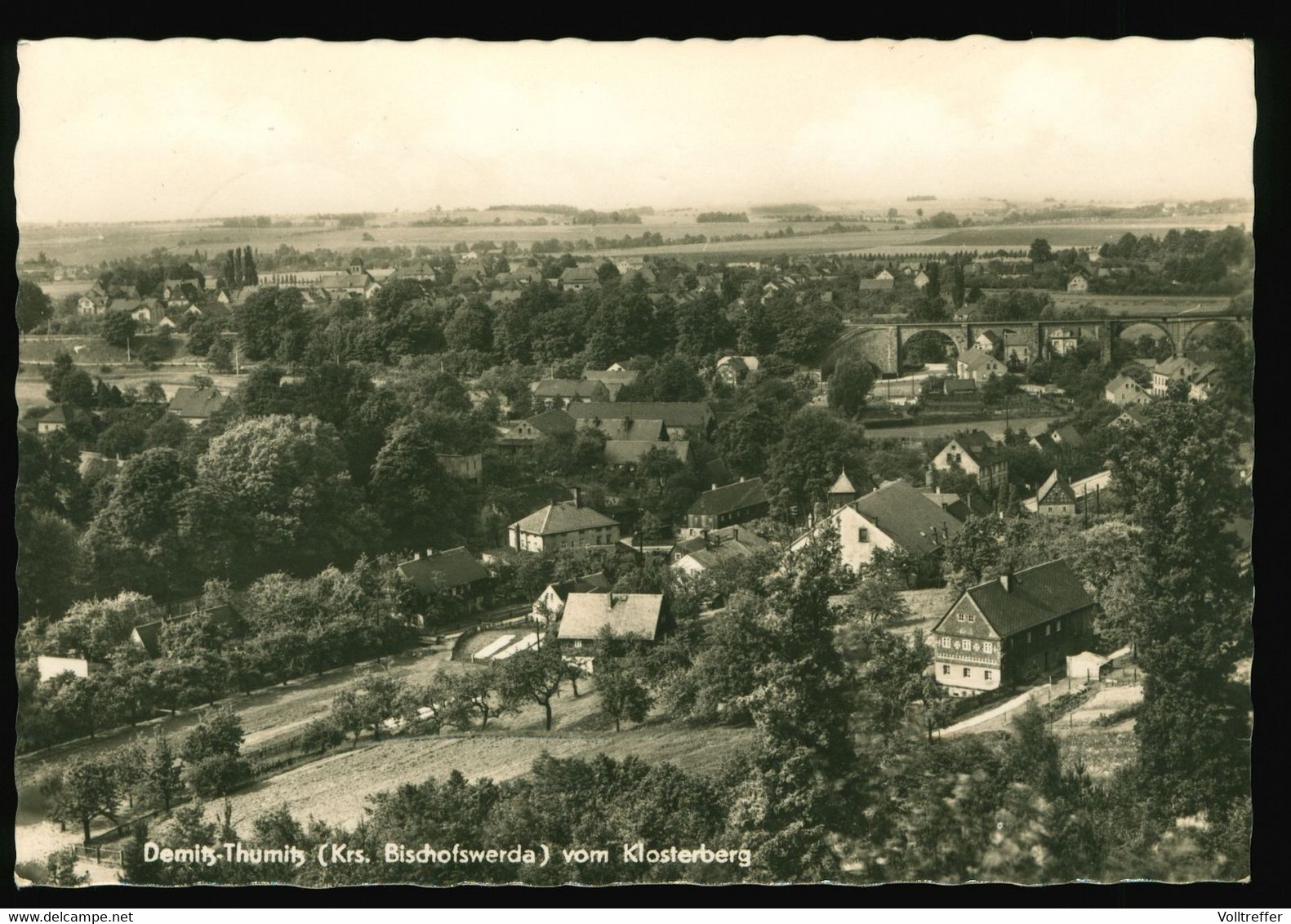 DDR AK 1970 Demitz Thumitz Kreis Bischofswerda, Blick Vom Klosterberg - Demitz-Thumitz