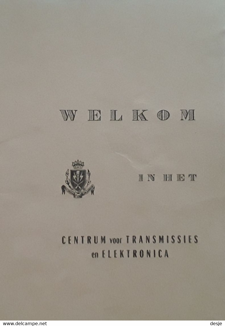 Welkom In Het Centrum Voor Transmissies En Elektronica, 28 Blz. - Praktisch