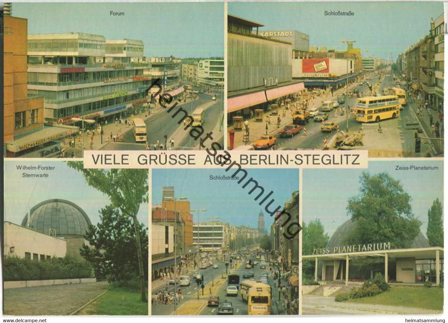 Berlin - Steglitz - Planetarium - Schlossstrasse - Forum - BVG Bus - Andres + Co. Verlag Berlin - Steglitz