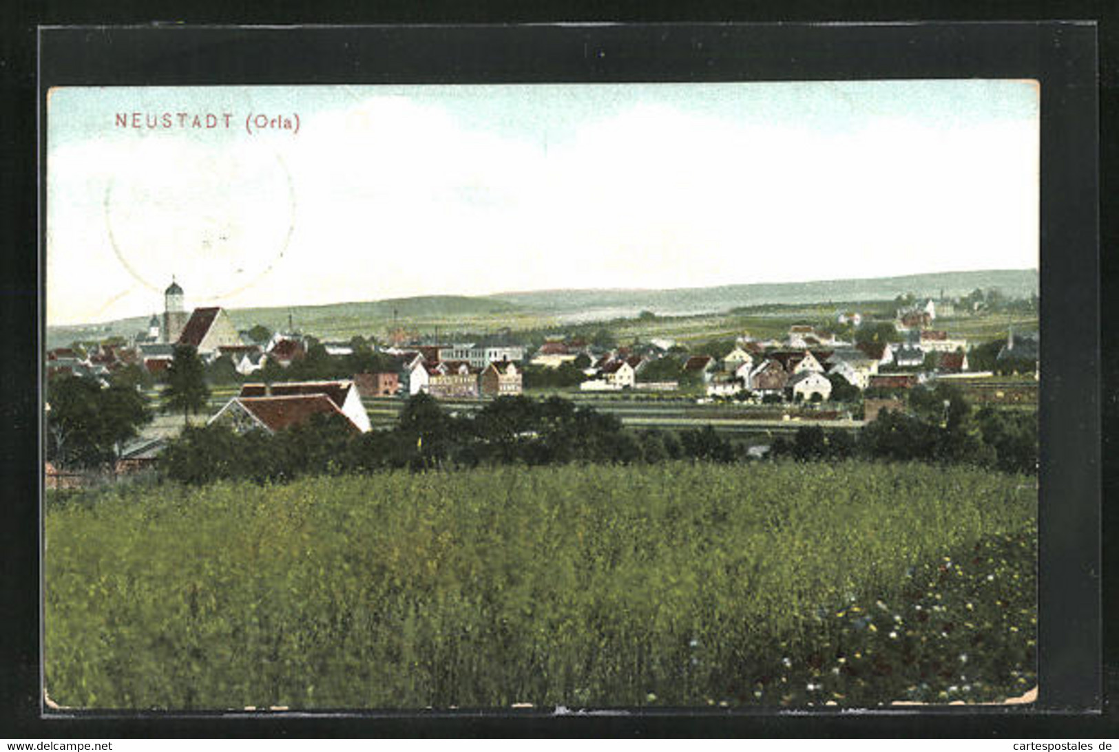AK Neustadt /Orla, Panoramablick Auf Die Ortschaft - Neustadt / Orla