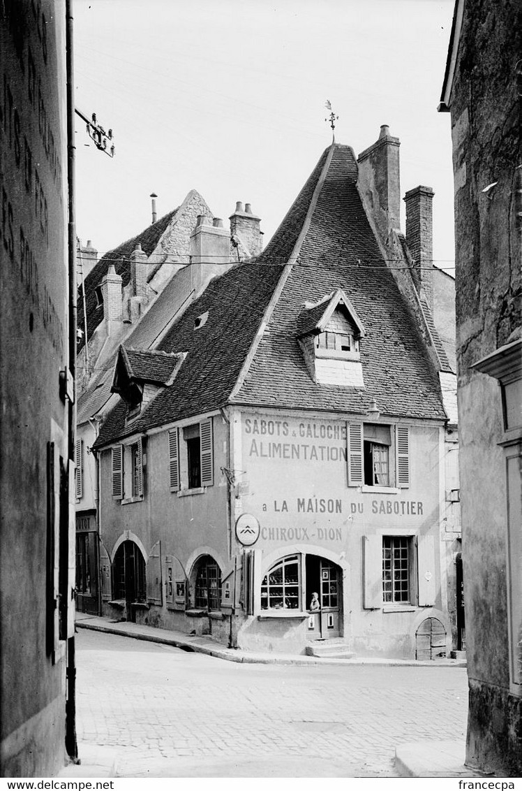 PN 001 - NIEVRE - LA CHARITE-SUR-LOIRE - La Maison Du Sabotier  - Plaque Photo Originale - Plaques De Verre