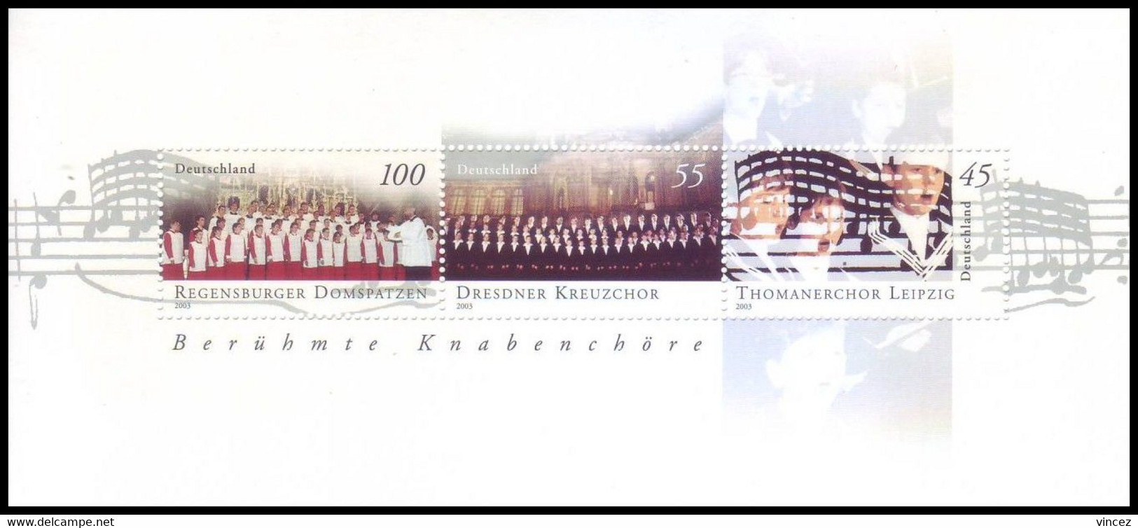 Germania 2003 - Gruppi Corali Giovanili - BF60 MNH** Integro - Other & Unclassified