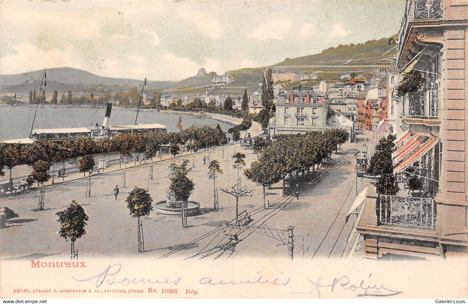 Montreux - Le Port - Bateau à Vapeur - Steamer - 1904 - Montreux