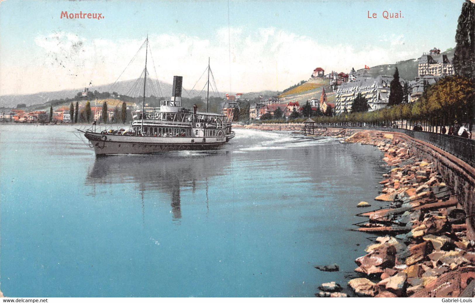 Montreux - Le Quai - Bateau à Vapeur - Steamer - Dampfschiff - Montreux