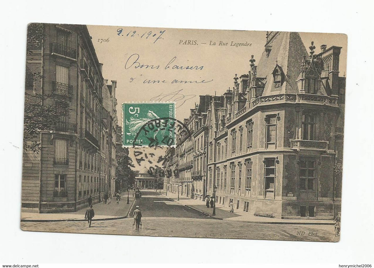 Paris 17e La Rue Legendre - Distrito: 17