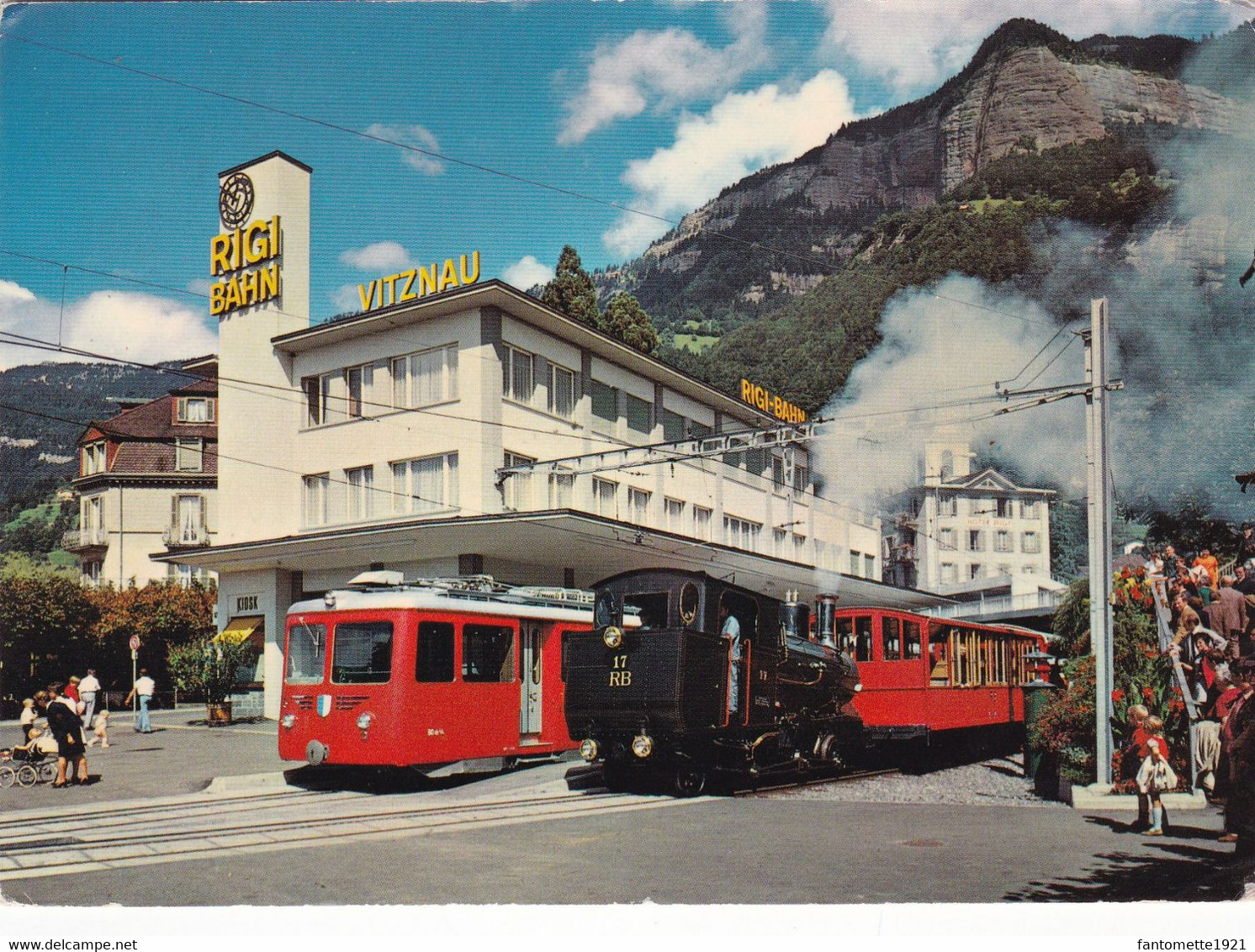 VIZNAU RIGI BAHN ERBAUT DURCH ING NIKLAUS RIGGENBACH EROFFNET AM 21/05/1871 (SOL) - Au