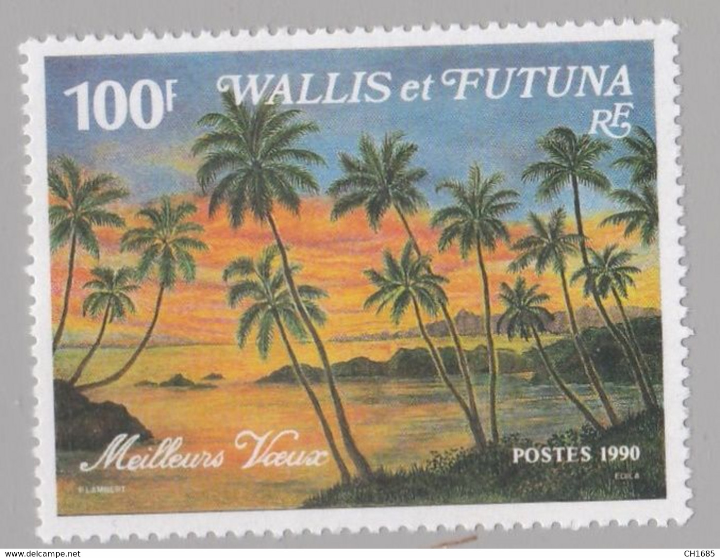 WALLIS-et-FUTUNA :  Yvert  404A   Neuf XX  Meilleurs Voeux - Unused Stamps