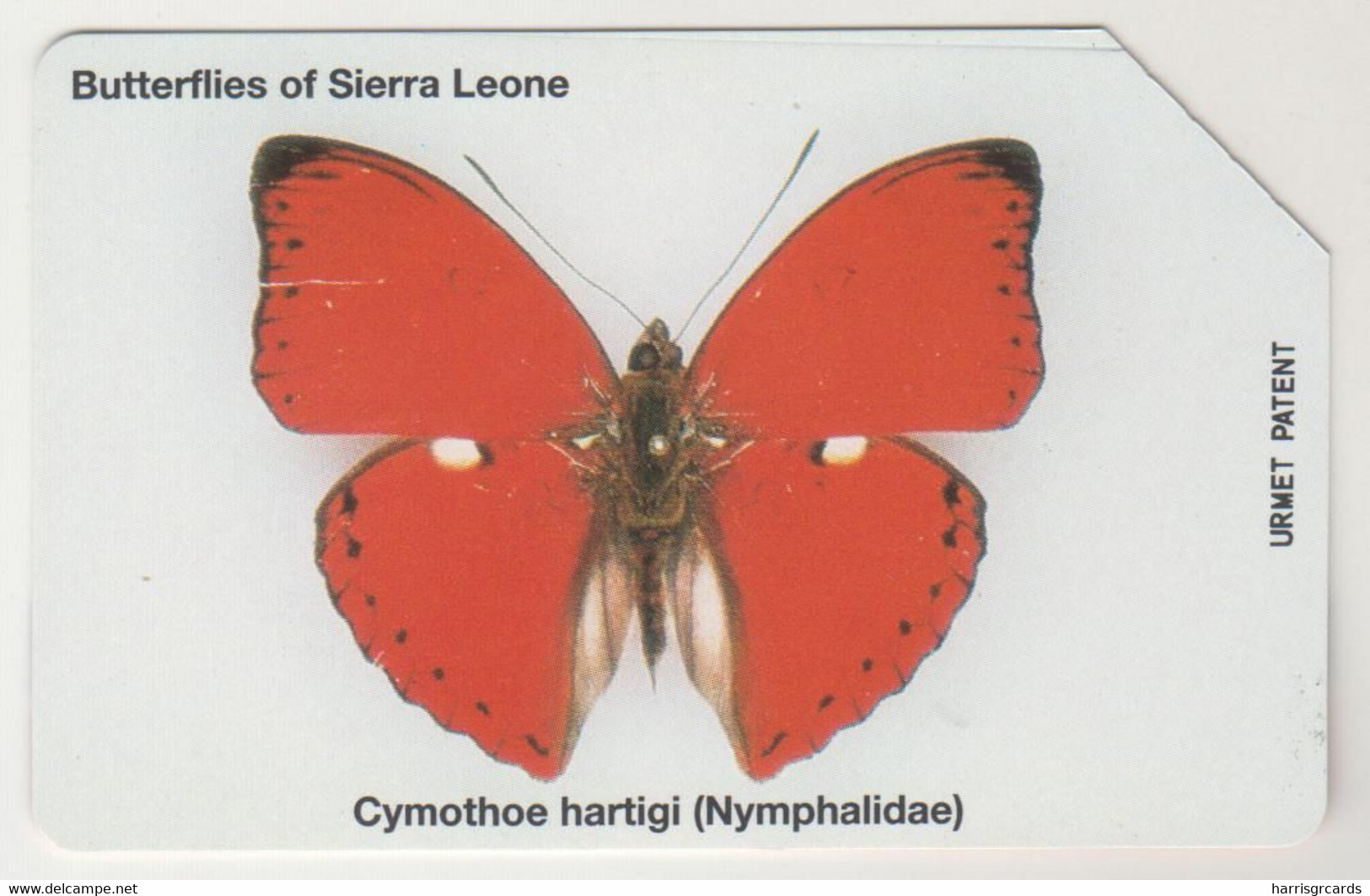 SIERA LEONE - Cymothoe Hartigi (Butterfly), 10 U ,used - Sierra Leona