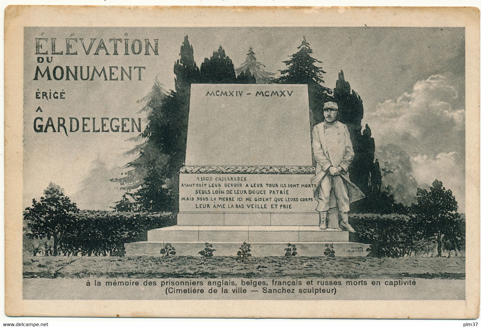 GARDELEGEN - Monument à La Mémoire Des Prisonniers Morts En Captivité, Ww1 - Gardelegen