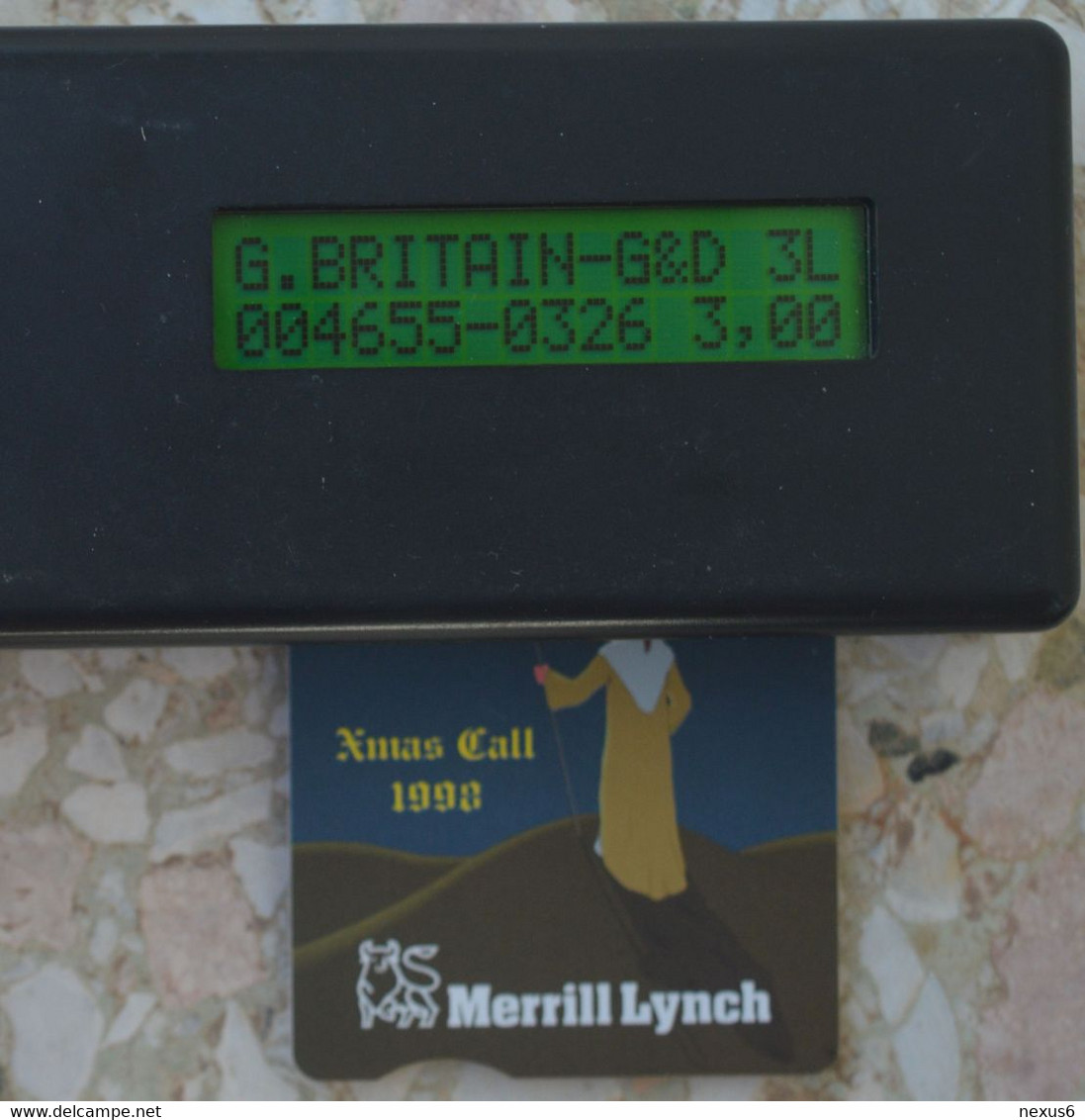 UK - BT (Chip) - BCP-132 - PRO450 - Merrill Lynch - Xmas Call 1998, 3£, 2.000ex, Mint - BT Promotie