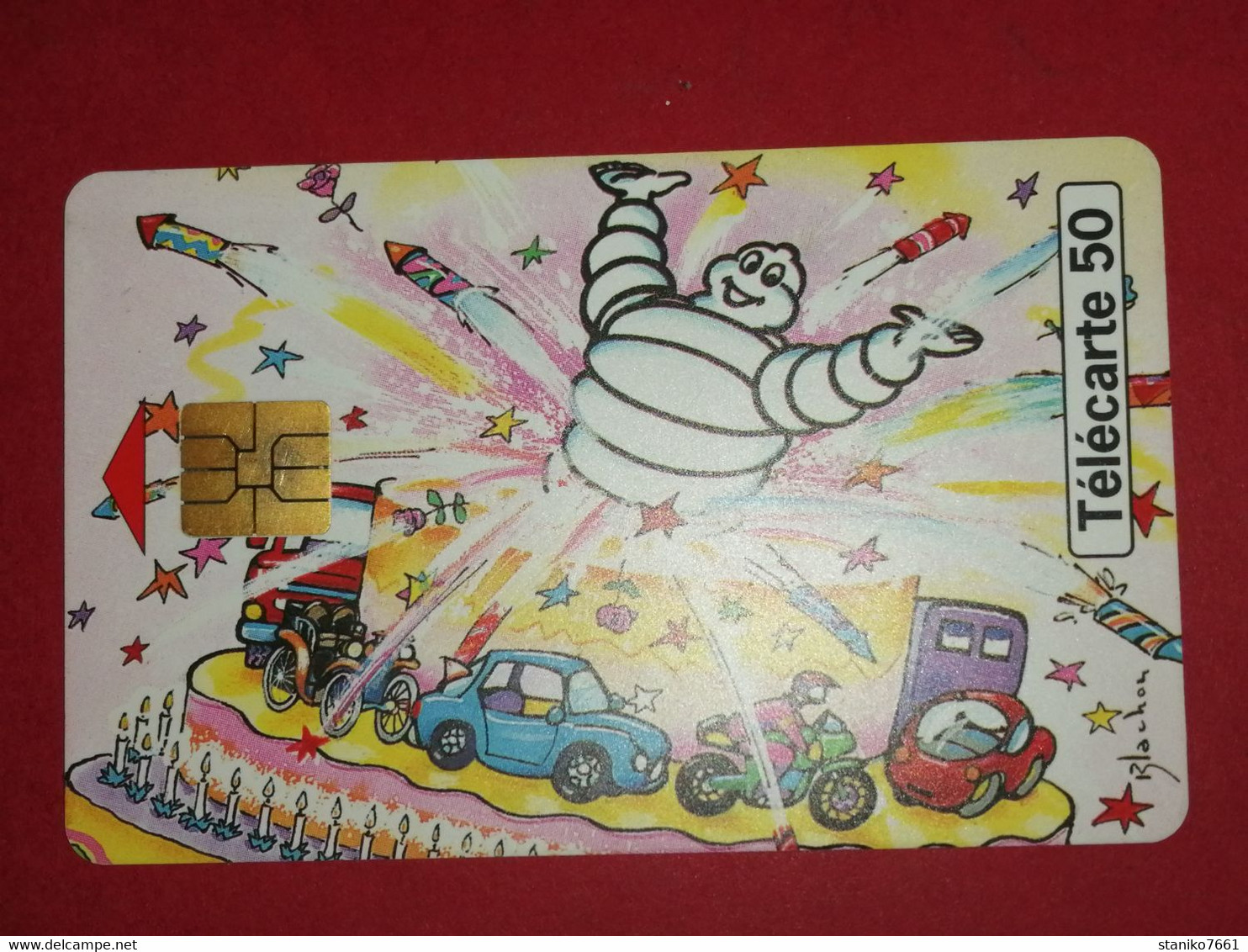 TELECARTE 50 UNITES MICHELIN BIBENDUM 100 ANS 09 / 1998 500 000 EX - 1998