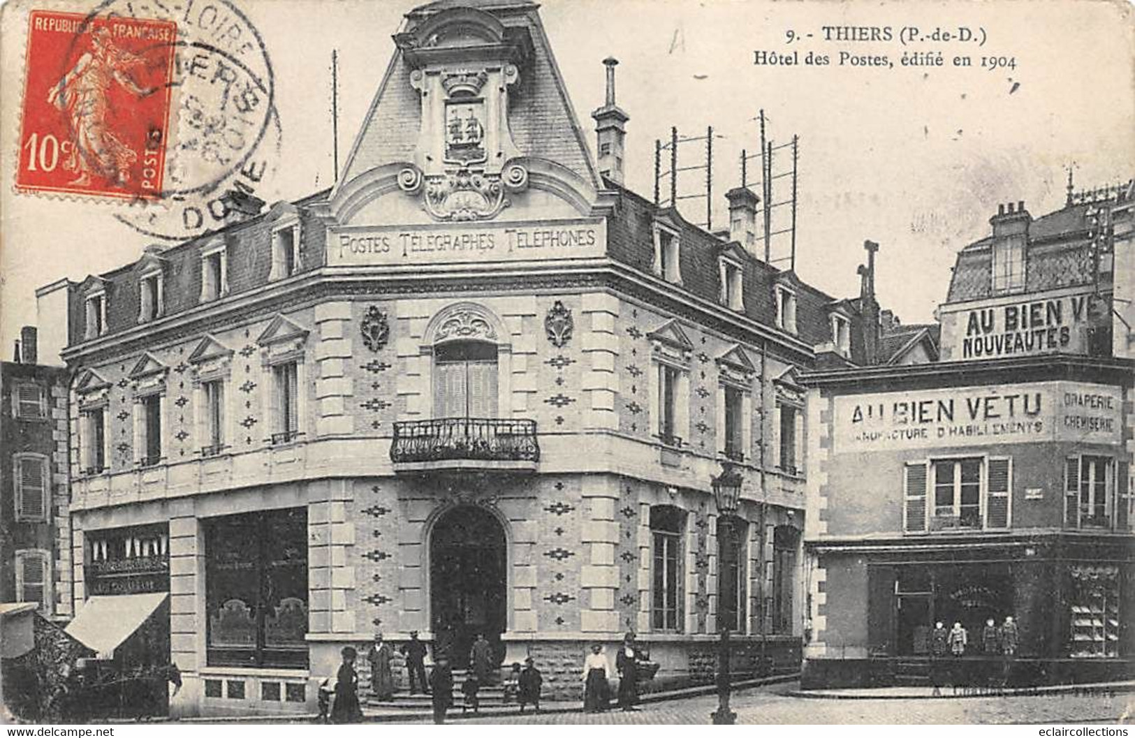 Thiers          63            Hôtel Des Postes édifié En 1904     (voir Scan) - Thiers