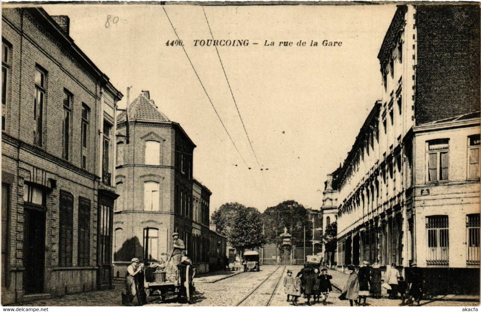 CPA AK TOURCOING - La Rue De La Gare (513465) - Tourcoing