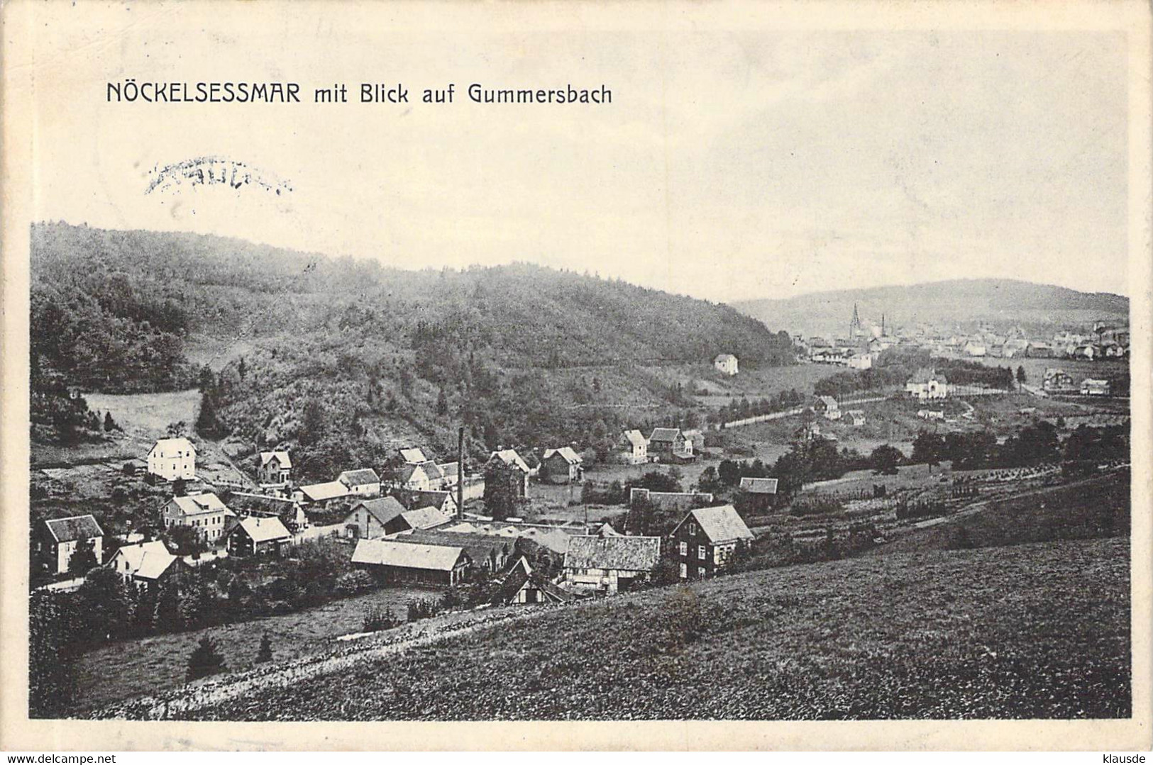 Nöckelsessmar - Mit Blick Auf Gummersbach Bahnpost 1911 - Gummersbach