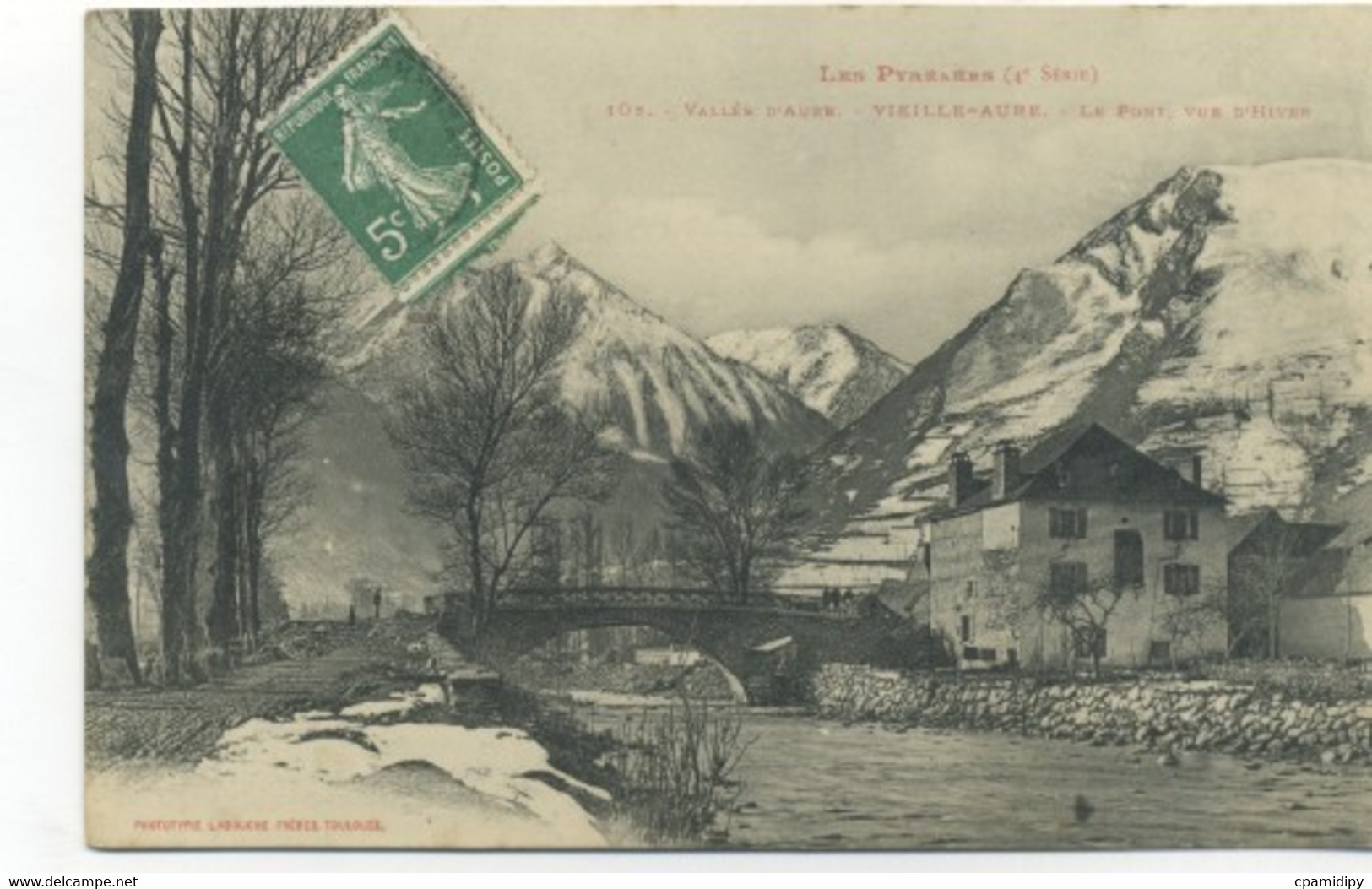 65/ VIEILLE-AURE - Le Pont, Vue D'Hiver - Pyrénées 4ème Série (VALLEE D'AURE) - Vielle Aure