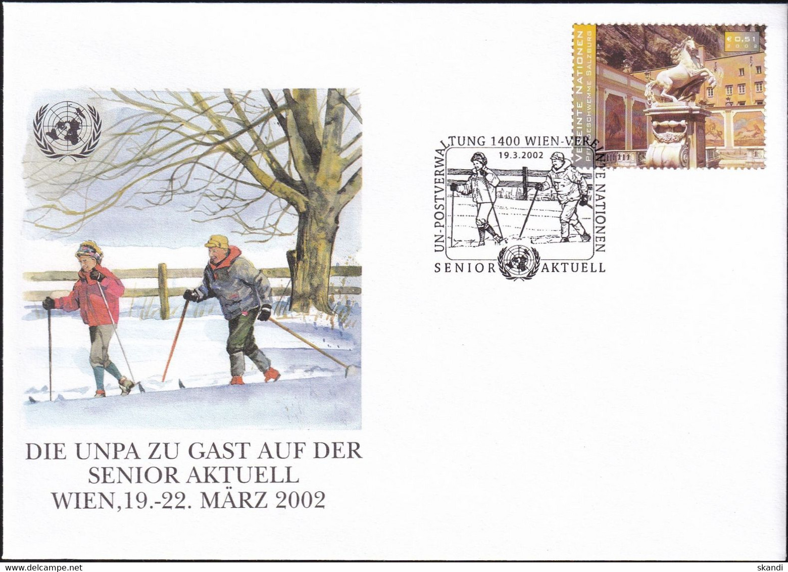 UNO WIEN 2002 Die UNPA Zu Gast Auf Der Senior Aktuell Brief - Covers & Documents