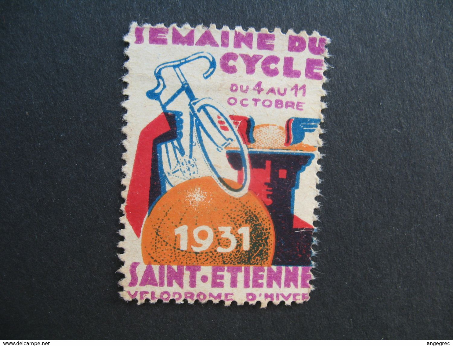 Vignette  1931 Semaine Du Cycle Saint-Etienne Vélodrome D'hiver - Sport