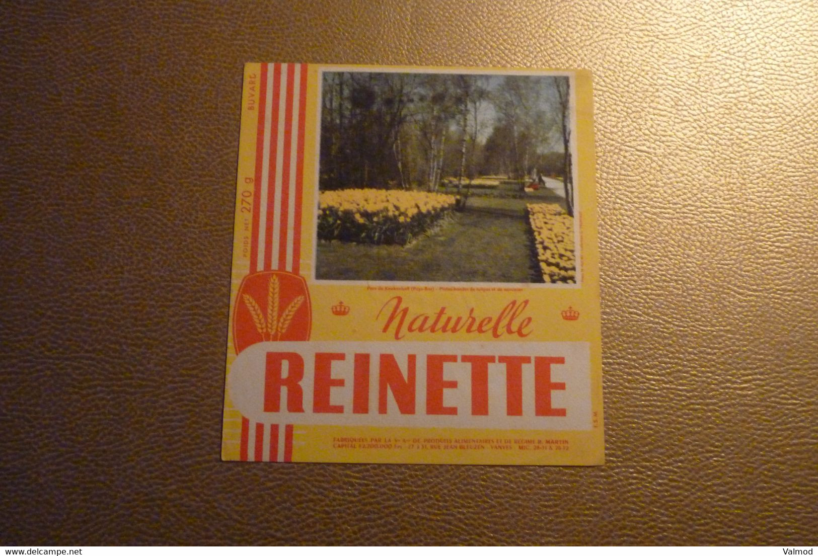 Buvard Reinette 3 - Produits Alimentaires Et De Régime "Parc De Keukenhoff - Pays Bas - Tulipes Et De Narcises. - Sucreries & Gâteaux